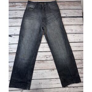 Jordan Craig Jeans Mens 32x32 Black Gray‎ Dark Wash Denim Cotton Bootcut
